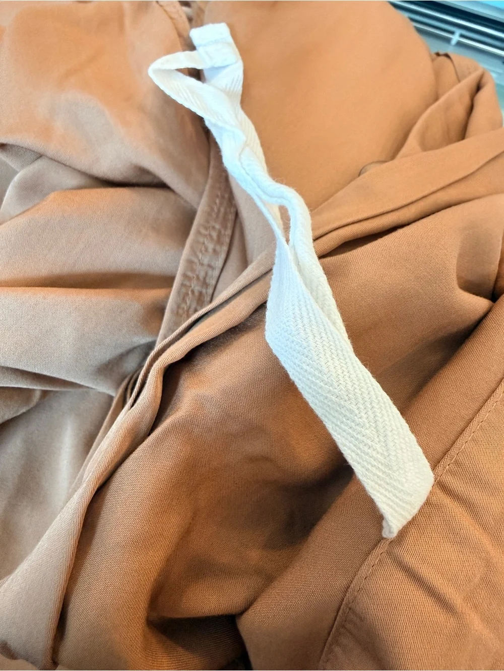 Quince Bamboo Duvet Cover – King/Cal King – Walnut (tiny flaw; see photos)
